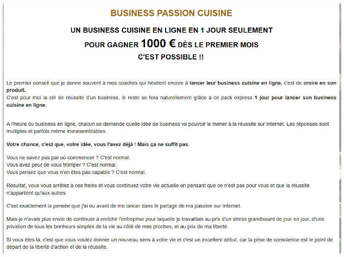 1 jour pour gagner 1000 euros grâce à ta cuisine