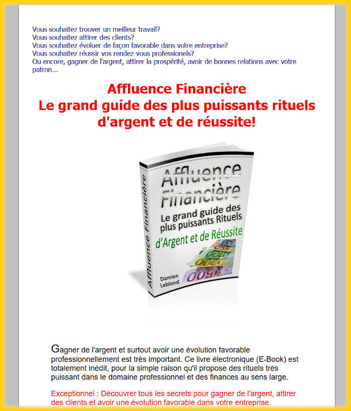 Affluence Financière Le grand guide