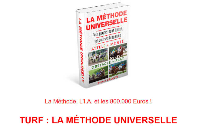 TURF: LA MÉTHODE, L'I.A. ET LES 800.000 EUROS !