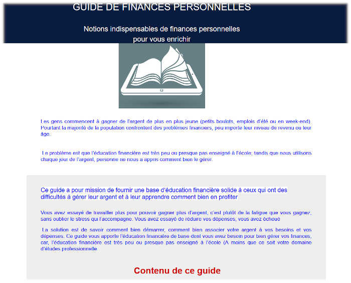 Guide de Finances Personnelles