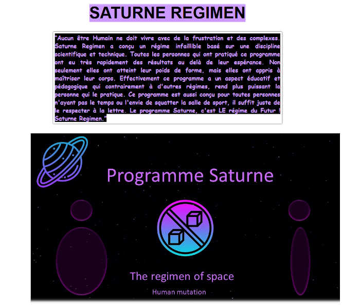 Programme Saturne ... perte de poids 100% fiable 