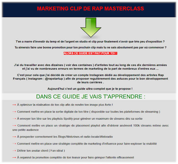 Guide promo Clip Masterclass
