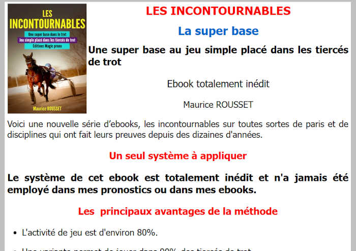 Les incontournables La super base